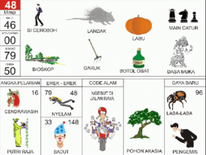 Erek Erek 48 di Buku Mimpi 2D Bergambar Dan Angka Main