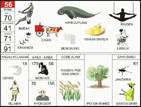 Erek Erek 56 Dalam Buku Mimpi 2D Bergambar